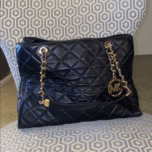 Black Quilted Michael Kors Purse